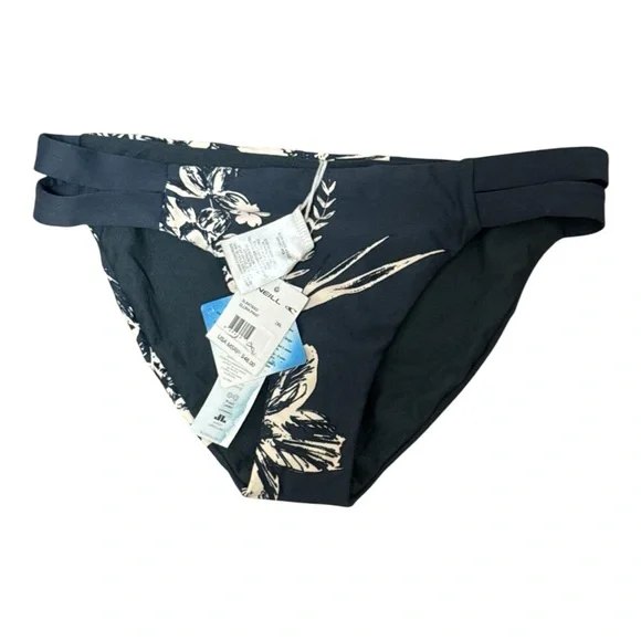 O'Neill 365 Hybrid Dark Blue Floral Bikini Bottom Quick Dry Size Small NWT - Picture 3 of 4